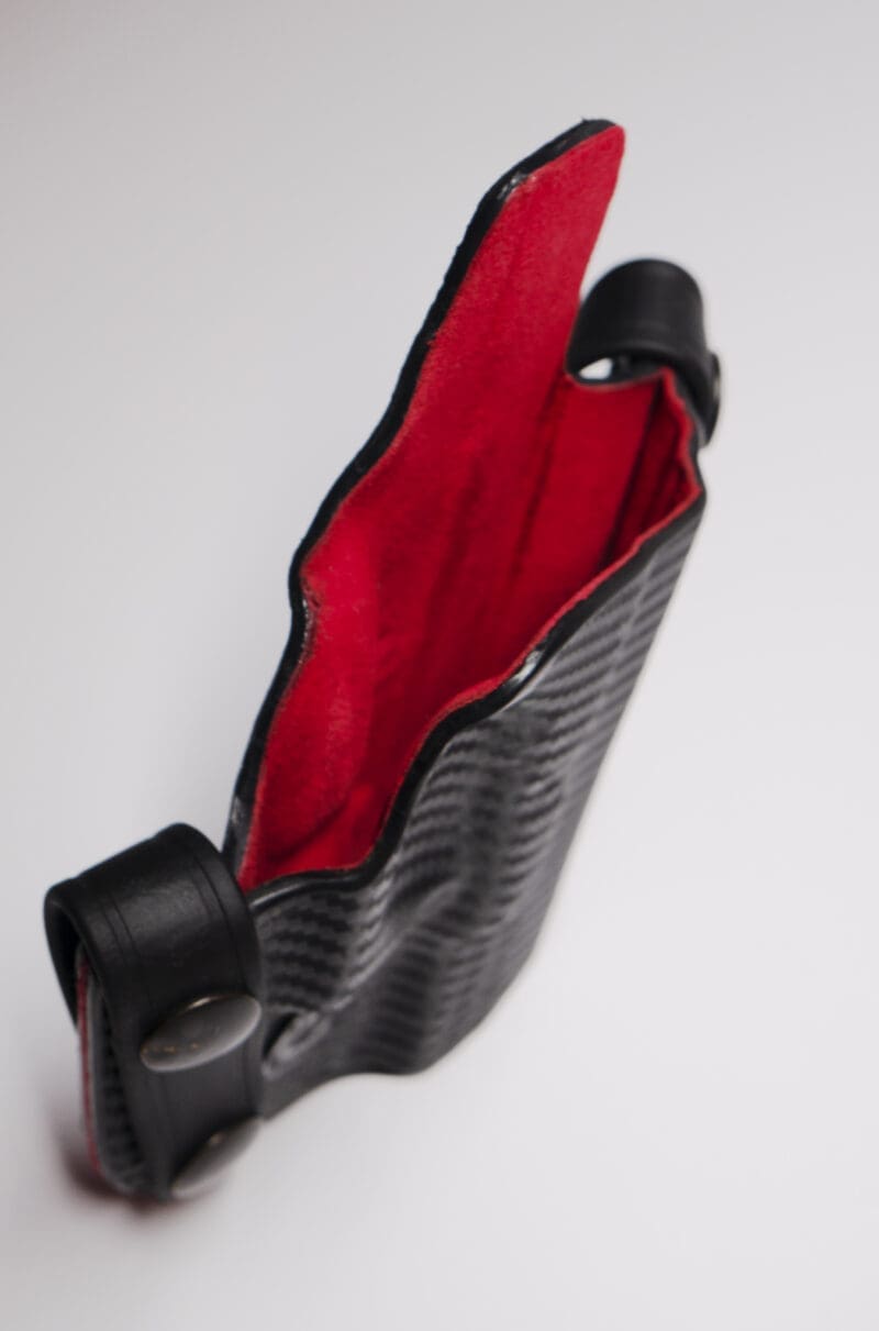 Carbon King of the Range OWB Holster w/ Rosso Corsa Interior - Image 5