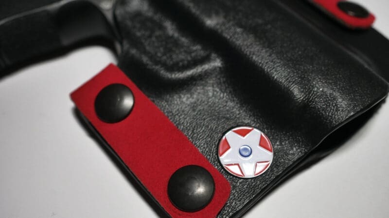 Kydex King Of The Range OWB Holster w/ Rosso Corsa Straps - Image 3